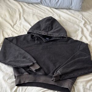 GAP Men's Charcoal Hoodie Sweater